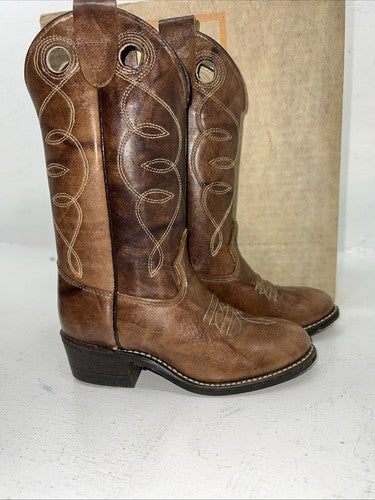 New Children’s Brown Texas Brand Cowboy Boots. C191 10 D. 24-47