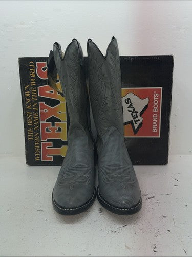 New Men’s Blue Texas Brand Cowboy Boots. 7499 12 D. 10-30