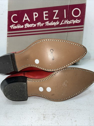 New Women’s Red Capezio Cowboy Boots. L 262 7 M. 18-78