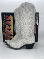 New Women’s White Texas Brand Cowboy Boots. 4207 6.5 6 1/2 M. 18-6