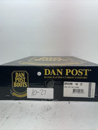 New Men’s Brown Dan Post Cowboy Boots. 2111 14 D. 10-27