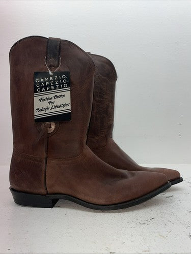 New Men’s Brown Capezio Cowboy Boots. 5797 11. 9-18