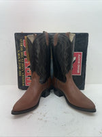 New Men’s Brown Texas Brand Cowboy Boots. 5101 11 D. 8-16