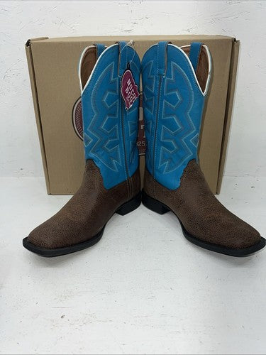New Women’s Brown And Blue Nocona Cowboy Boots. NK5050  6 D. 20-134