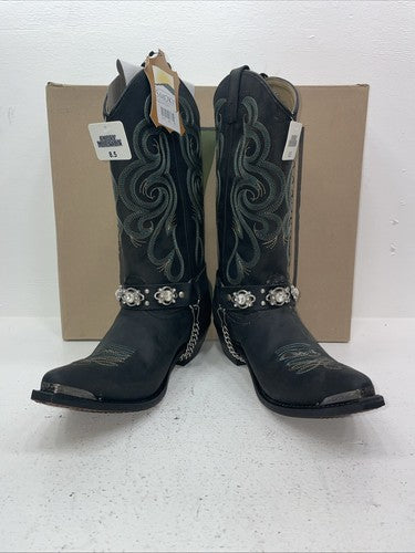 New Women’s Black Smoky Mountain Cowboy Boots. 6351 8.5 8 1/2. 15-41