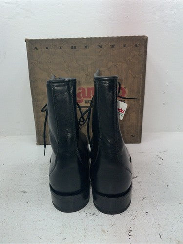 New Men’s Black Lace Up Laredo Cowboy Boots. 1220 13 E E. 10-44