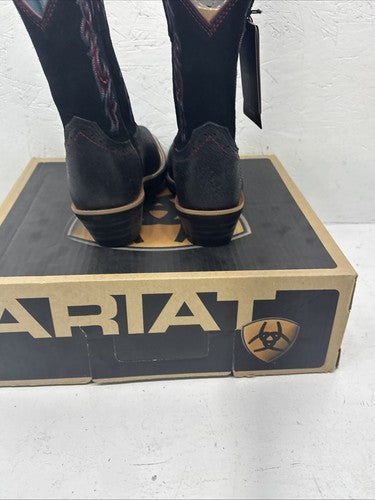 NEW Womens Black with color stitching Ariat Westernbaby Boot Boots Sz 6.5B. 19-3