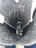 New Women’s Black Snakeskin Texas Brand Cowboy Boots. 4841 8 M. 17-98