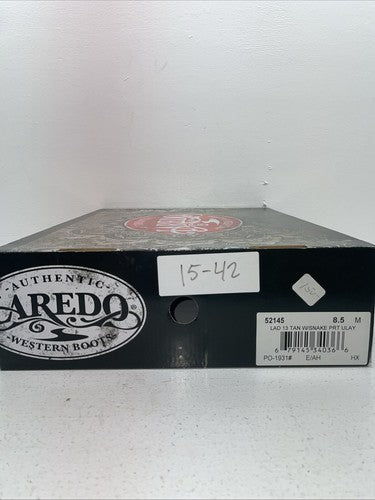 New Women’s Brown Laredo Cowboy Boots. 52145 8.5 8 1/2 M. 15-42
