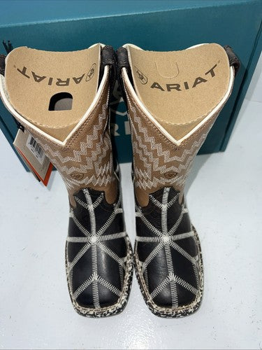 New Children’s Ariat Phantom Tycoon Cowboy Boots. 10 M 24-43