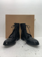 New Men’s Black Lace Up J Chisholm Cowboy Boots. 02000 12 D. 10-62