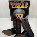 NEW Men Dark Brown Texas Brand Cowboy Boot. Size 8D. 2-10.