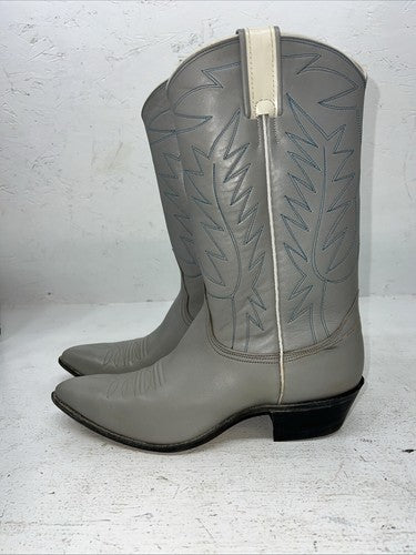 New Women’s Grey Nocona Cowboy Boots. L 88 7.5 7 1/2 A. 17-89
