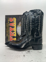 New Men’s Black Texas Brand Cowboy Boots. 5030 11 D. 9-28