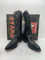 New Mean Black Texas Brand Cowboy Boots. 7800 11 D. 9-88