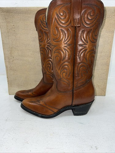New Women’s Brown Texas Brand Cowboy Boots. L 144 6 M. 20-107