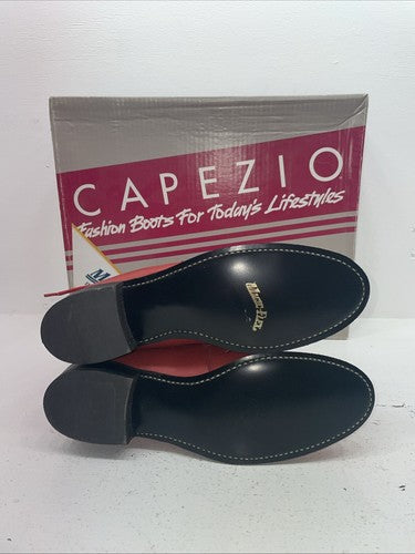 New Women’s Red Lace Up Capezio Cowboy Boots. L 503 9 M. 15-64