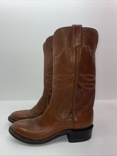 New Women’s Brown Sanders Cowboy Boots. 4060 8 B. 16-9