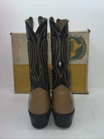 New Men’s Brown Texas Brand Cowboy Boots. 6544 11.5 11 1/2 D. 9-69