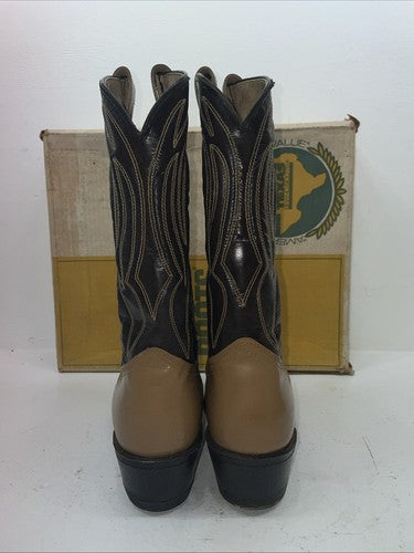 New Men’s Brown Texas Brand Cowboy Boots. 6544 11.5 11 1/2 D. 9-69