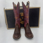 NEW Womens Brown and Pink solid color, with color designs Ariat Boot. Sz 9B 15-8