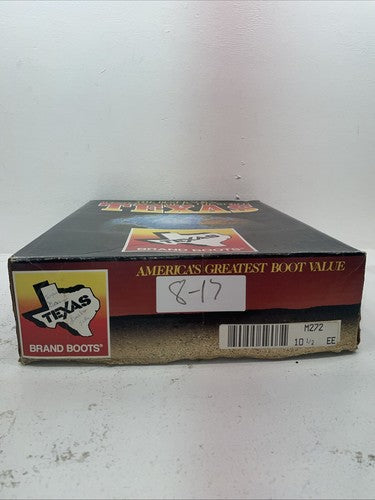 New Men’s Gray Texas Imperial Cowboy Boots. M 272 10.5 10 1/2 E E. 8-17