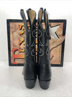 New Women’s Black Texas Brand Cowboy Boots. 4970 8.5 8 1/2 M. 15-22