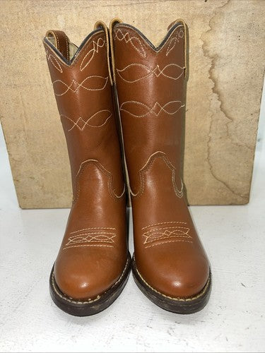 New Children’s Brown Texas Brand Cowboy Boots. 10 D. 24-46