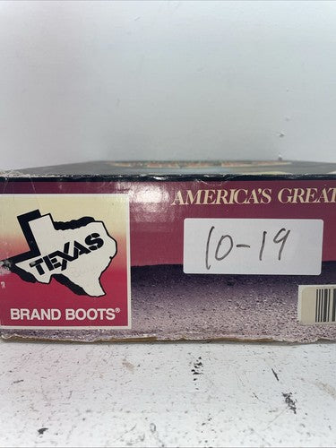 New Men’s Brown Texas Brand Cowboy Boots. 8644 X 11.5 11 1/2 D. 10-19