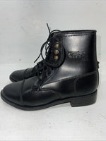 New Women’s Black Lace Up Comfort Riders English Riding Boots. 23 4731 8. 12-72