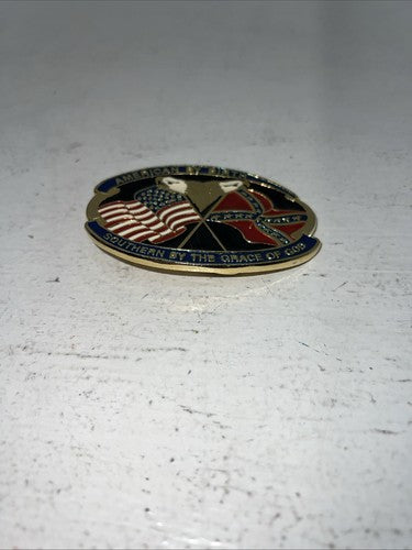New Blue Red Silver Eagle Flag Belt Buckle. 2432 F-19