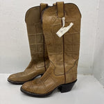 NEW Sanders Western Tan Cowboy Boots, Men 7D. 1-16