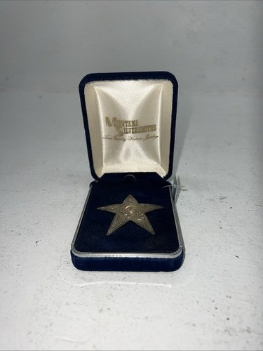New Women’s Montana Silversmiths Silver Star Coat Pin. SP1 A-20