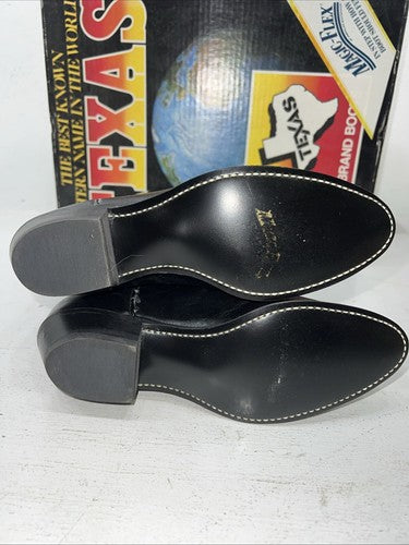 New Women’s Black Texas Brand Cowboy Boots. 4240 6 M. 19-11