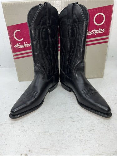 New Women’s Black Capezio Cowboy Boots. L 550 7.5 7 1/2 M. 17-81