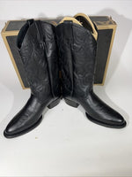 New Men’s Tall Western Boots. Black Deertan Boot. Size 9 1/2. 7-6