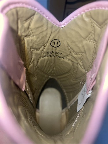 New Children’s Pink Smoky Mountain Cowboy Boots. 1058C 11 D. 24-82