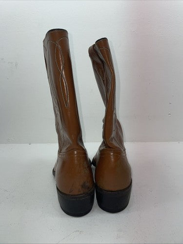 New Men’s Brown Acme Cowboy Boots. 71533 12 D. 9-53