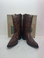 New Men’s Brown Texas Brand Cowboy Boots. 7313 11.5 11 1/2 D. 9-83