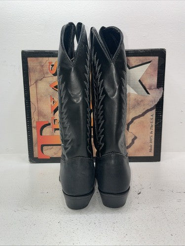 New Women’s Black Texas Brand Cowboy Boots. 4870 8.5 8 1/2 M. 15-72