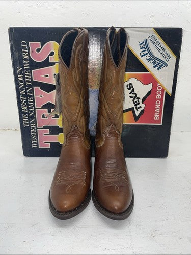 New Women’s Brown Texas Brand Cowboy Boots. 4244 7 M. 18-34
