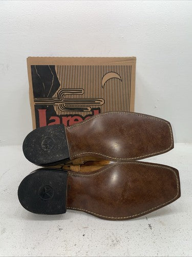 New Men’s Brown Laredo Cowboy Boots. M 36 12 D. 9-7