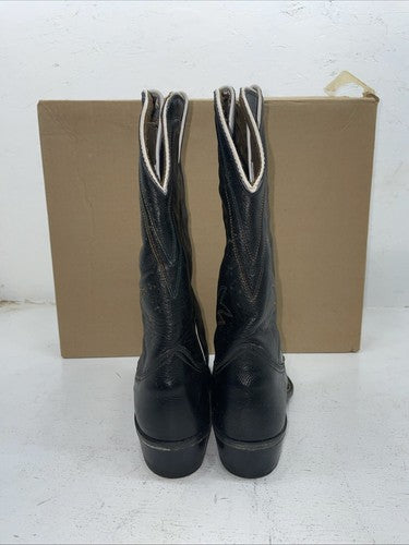 New Women’s Black Texas Imperial Cowboy Boots. 7 M. 18-133