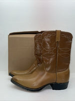 New Men’s Brown Justin Cowboy Boots. L 7042 11.5 11 1/2 D. 9-38