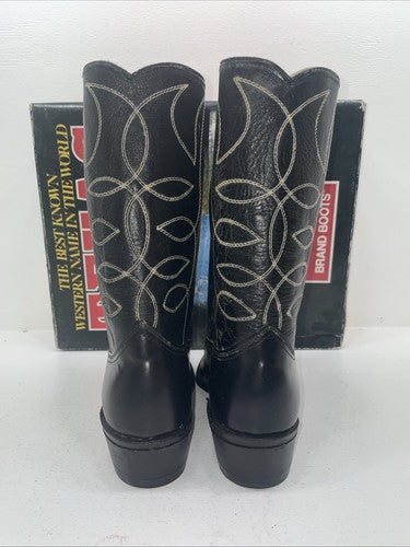 New Men’s Black Texas Brand Cowboy Boots. 6900 11.5 11 1/2 D. 9-54