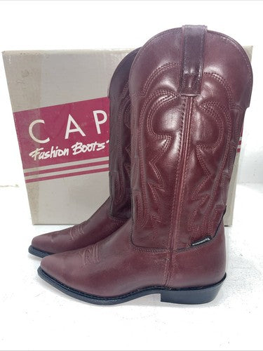 New Woman’s Red Capezio Cowboy Boots. L 553 7 M. 18-33
