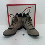 New Women’s Gray Lace Up Laredo Cowboy Boots. 28-344 10 M. 15-130