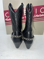 New Women’s Black Capezio Cowboy Boots. L600 6.5 6 1/2 M. 19-55