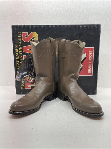 New Women’s Gray Texas Brand Cowboy Boots. 4480 8 M. 16-26