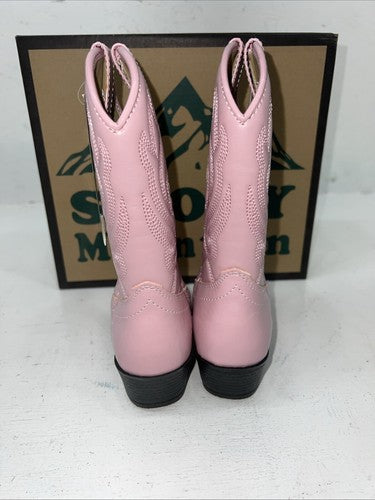 New Children’s Pink Smoky Mountain Cowboy Boots. 1058JC. 9.5 9 1/2 24-26